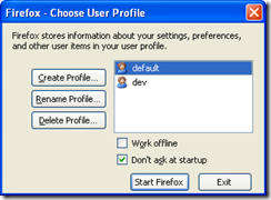 Choose User Profile_active